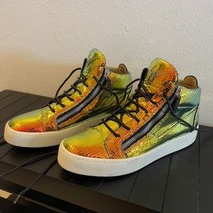 Giuseppe Zanotti Kriss Iridescent High Tops - Size 44 / 11